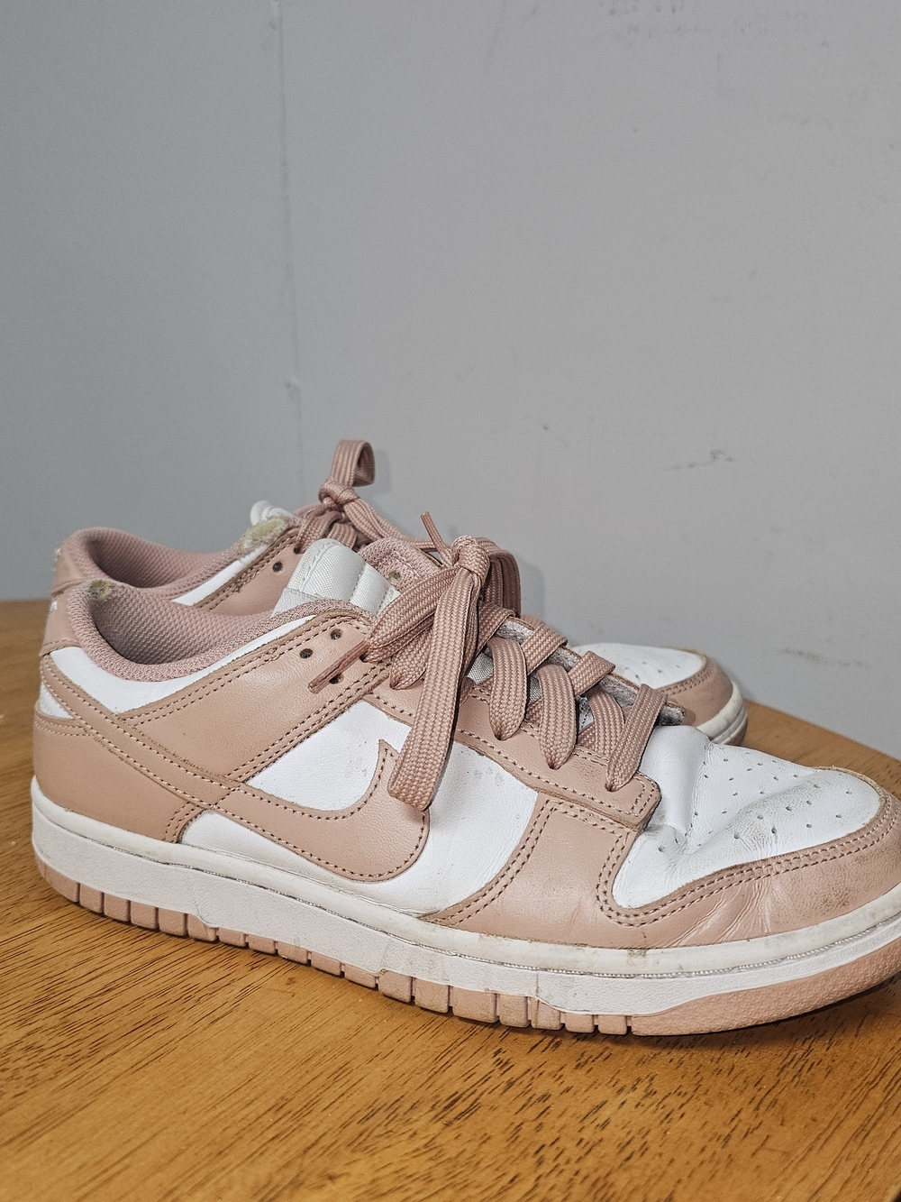 Nike Dunk Low Women's Size 9 Retro Rose White Casual Walking School Cushioned - Picture 2 of 12